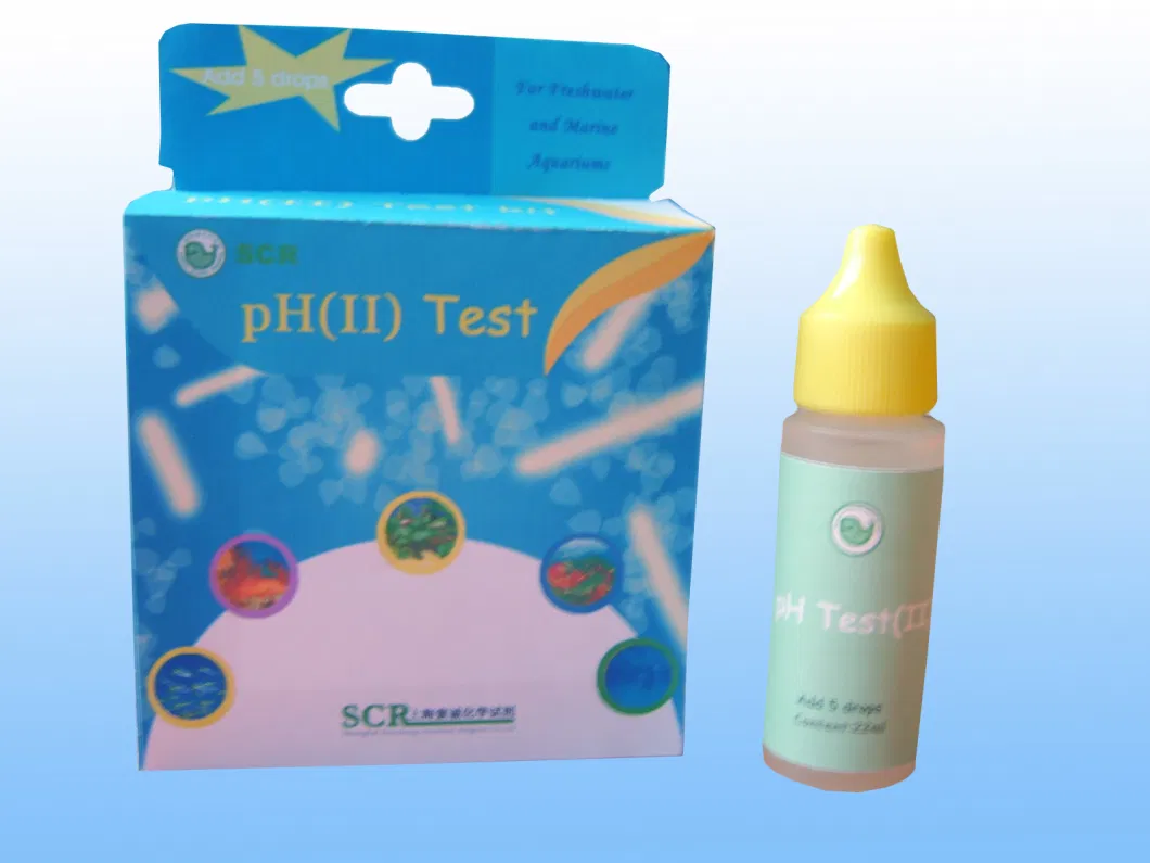 Independent Test Kit for Test pH, Kh, Gh, No2, No3, Nh9/Nh4, Po4, Cl, Fe, Ca, Cu, O2, CO2.